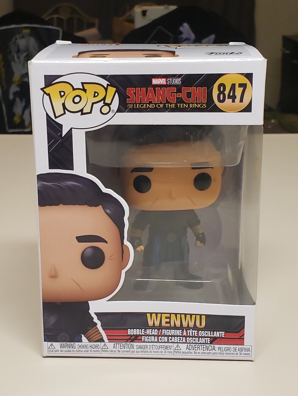 Funko Shang-Chi Wenwu Pop! Figure White and Black Box